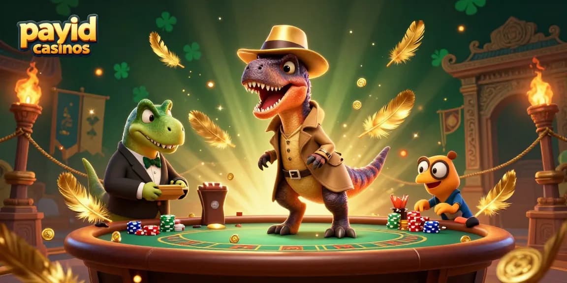 Experience rapid gaming excitement with payid casinos featuring animated characters and vibrant casino action.