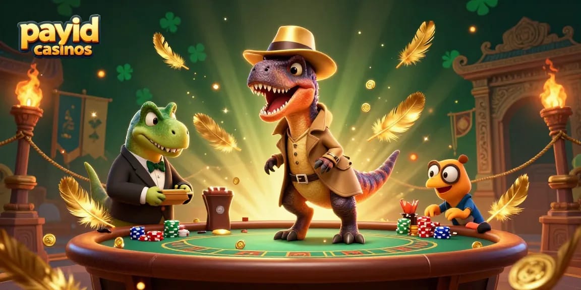 Experience rapid gaming excitement with payid casinos featuring animated characters and vibrant casino action.