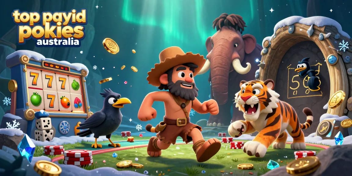 Engage with the thrilling top payid pokies australia experience in a vibrant, prehistoric casino scene.