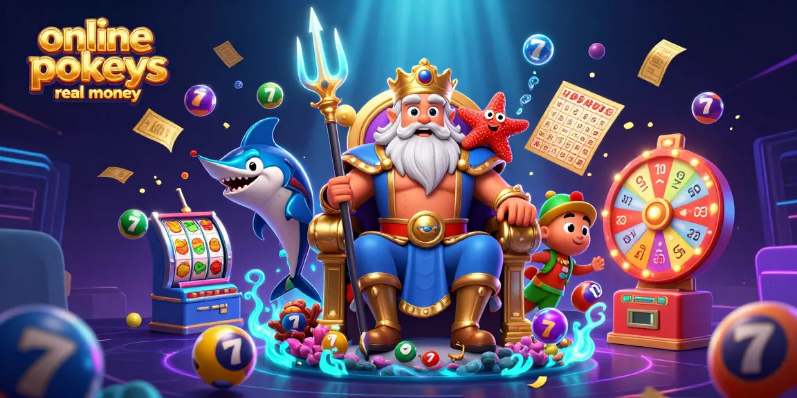 Win big with online pokies real money in this thrilling underwater casino scene.